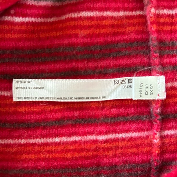 Anthropologie Saturday Sunday | Women’s cream/red/pink striped sweater, size XS - Picture 6 of 16